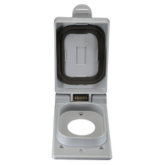 CANTEX Cantex 5133320 1-Gang 20 Amp Weatherproof Receptacle Cover (4.93 in x 2.85 in)
