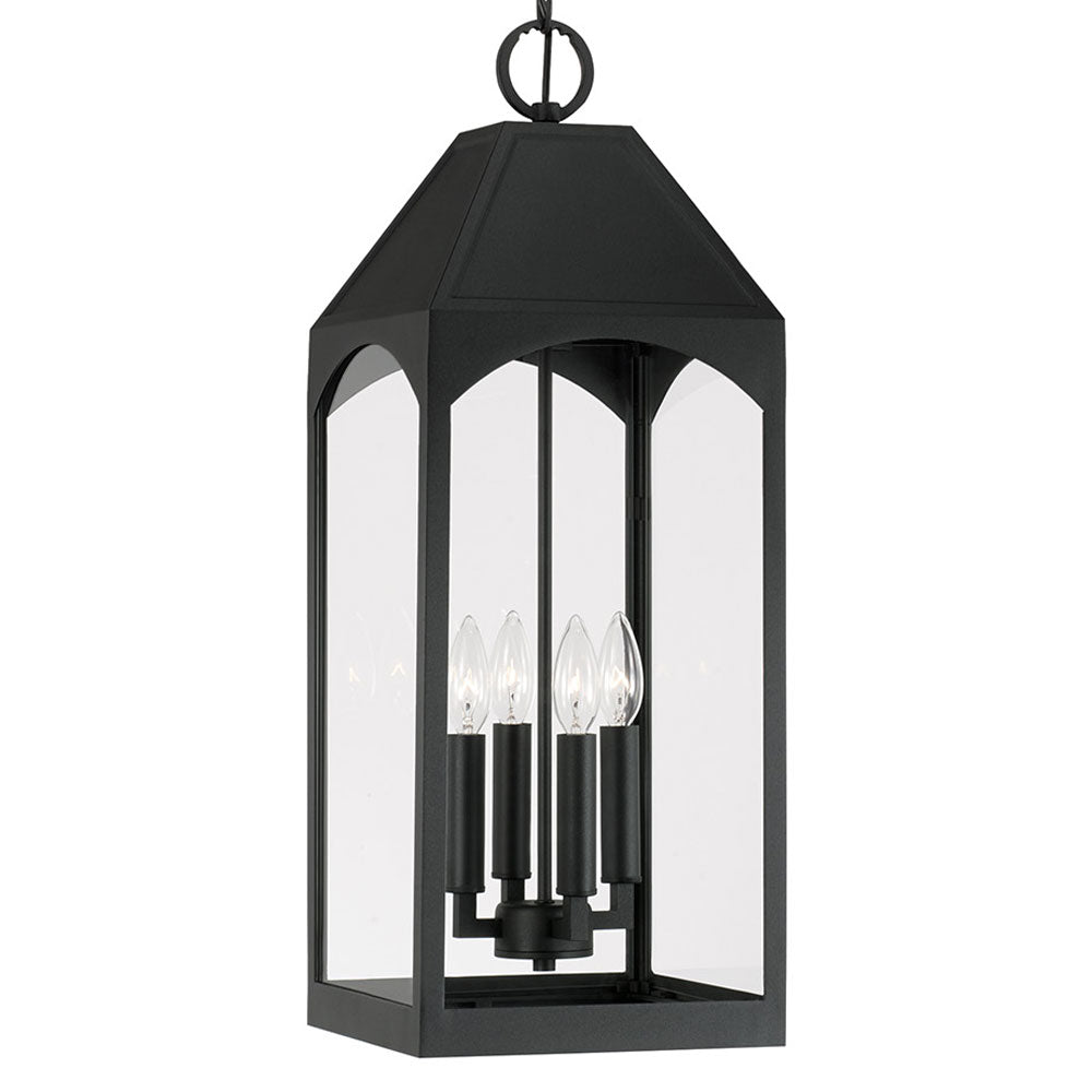 CAPITAL LIGHTING Capital Lighting 946342BK Burton Hanging Lantern 240W (9.75 inchesW x 26.5 inchesH) 946342BK