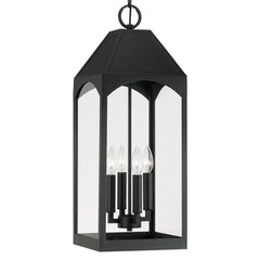 CAPITAL LIGHTING Capital Lighting 946342BK Burton Hanging Lantern 240W (9.75 inchesW x 26.5 inchesH) 946342BK
