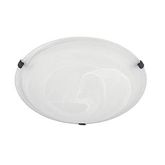 CAPITAL LIGHTING Capital Lighting 2826FF-AL 3-Light Medium Flush Mount 60W (4-1/2 x 16 in.) C2826FFAL