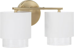 CAPITAL LIGHTING Capital Lighting 153021RE-549 Weller 2-Light Vanity 100W per Bulb (15 in)