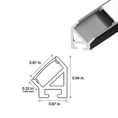 DIODE LED Diode Led DI-CPCHB-45-48W 45 Degree Channel Bundle 48 in