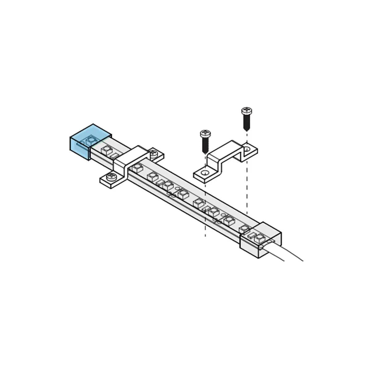 DIODE LED Diode Led DI-0754 wet location strip light mounting clips (10 pack)