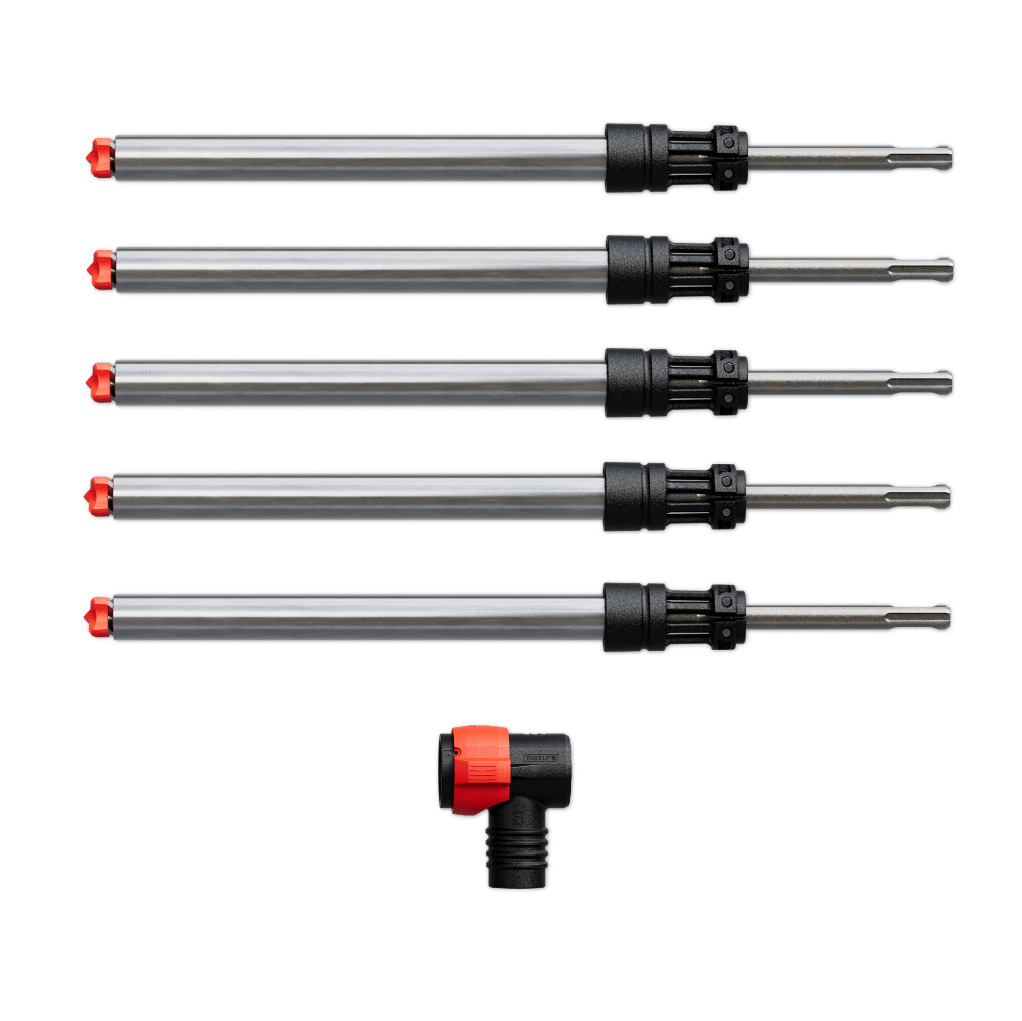 DIABLO Diablo DMAPLA4510-S6 Amped Rebar Demon SDS-Plus 4-Cutter Full Carbide Head (5/8 in x 8 in x 14 in, 5-Pack)