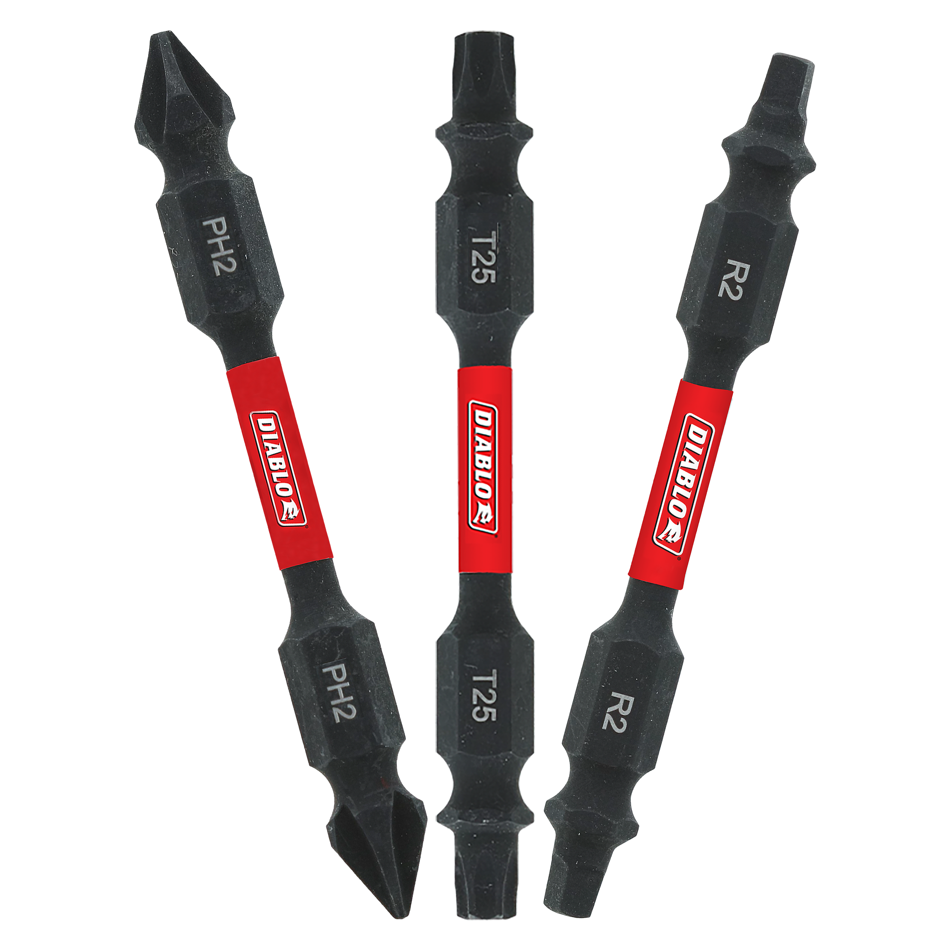 DIABLO Diablo DDEV25-S3 2-1/2 in double-ended Phillips square Torx drive bit assorted pack (3-piece) DDEV25-S3