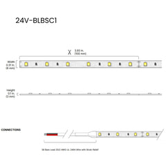 DIODE LED Diode Led DI-24V-BLBSC1-27-016 Blaze 100 LED Tape Light 24V (16.4 ft spool) DI-24V-BLBSC1-27-016