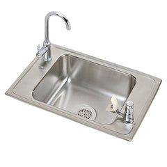 ELKAY Elkay CDKAD2517VRC Celebrity Stainless Steel Single Bowl Drop-In Sink Kit (25 inches x 17 inches x 6-1/2 inches)