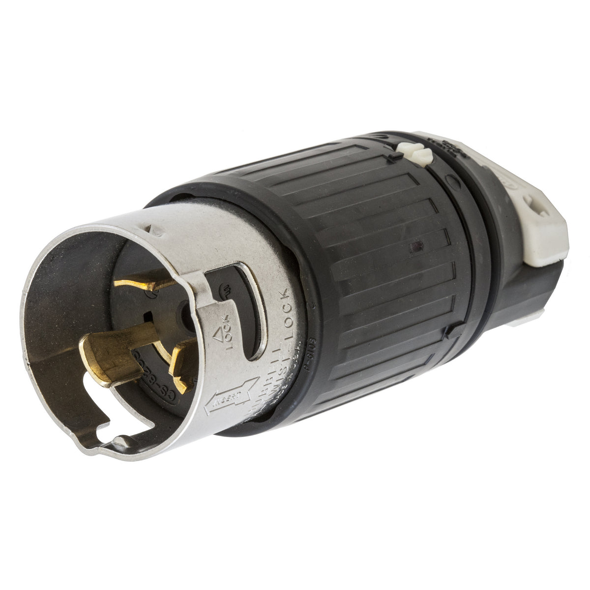 HUBBELL WIRING DEVICE-KELLEMS Hubbell Wiring Device-Kellems CS8265C Insulgrip Twist-Lock Plug 50A 250VAC Standard Sized
