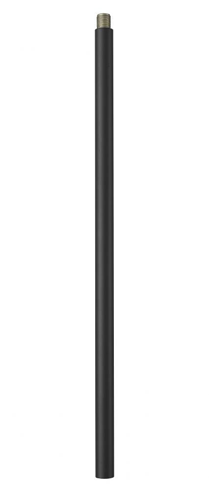 INNOVATIONS LIGHTING Innovations Lighting ST-12-BK 12 in Threaded Downrod (1/2 in) ST-12-BK