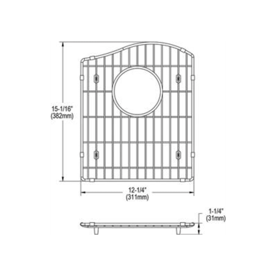 ELKAY Elkay LKOBG1417RSS Bottom Grid 12-1/4 x 15-1/16 x 1-1/4 in.