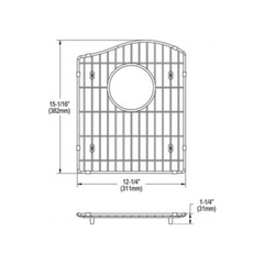 ELKAY Elkay LKOBG1417RSS Bottom Grid 12-1/4 x 15-1/16 x 1-1/4 in.