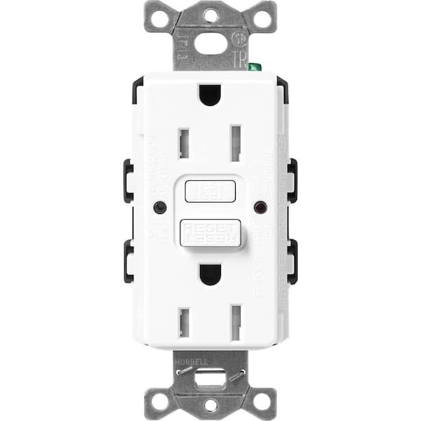 LUTRON Lutron SCR-15-GFST-EP Self-Testing Tamper Resistant 15A GFCI Receptacle (Duplex)