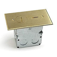 LEW ELECTRIC Lew Electric SWB-2 Complete Floor Box Duplex 15A (1 Gang / 18 cu-in) RRP-2-BR