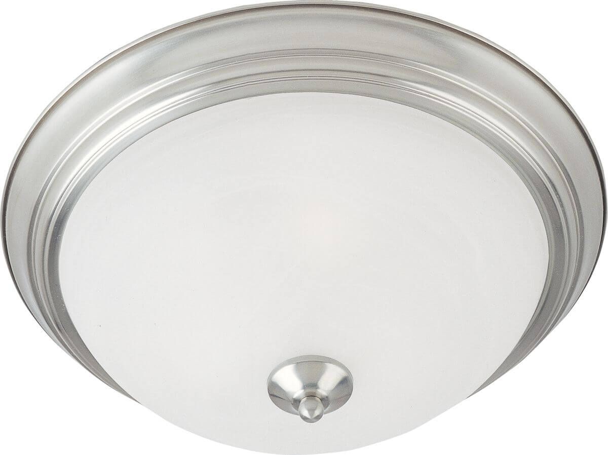 MAXIM LIGHTING Maxim Lighting 5841MRSN Essentials 2-Light Flush Mount 120W (13.5 in) 5841MRSN