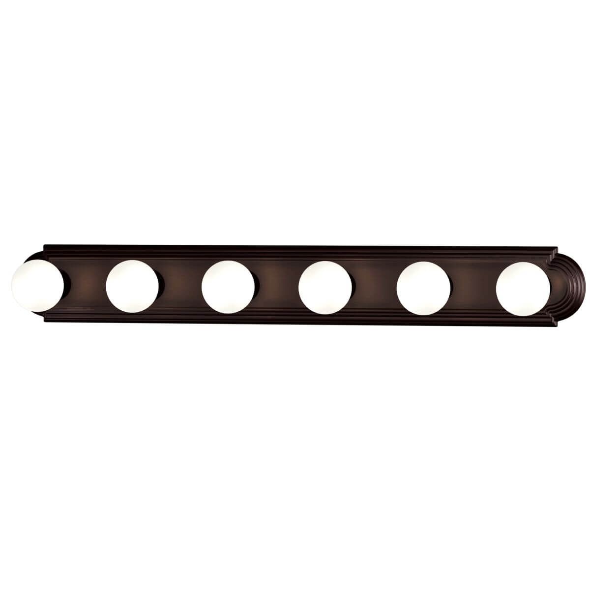 MAXIM LIGHTING Maxim Lighting 7126OI Essentials 6-Light Racetrack Bath Vanity Light 360W (36 in)