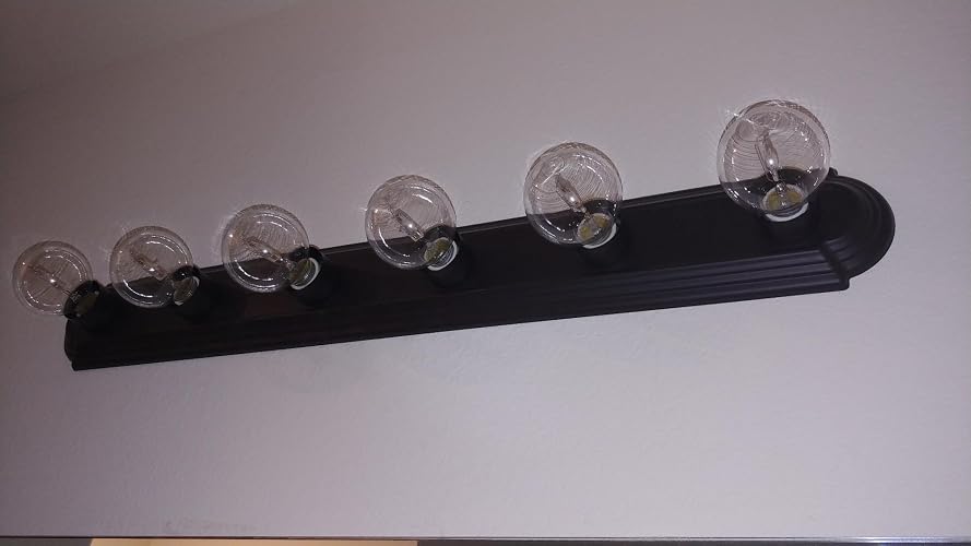 MAXIM LIGHTING Maxim Lighting 7126OI Essentials 6-Light Racetrack Bath Vanity Light 360W (36 in)