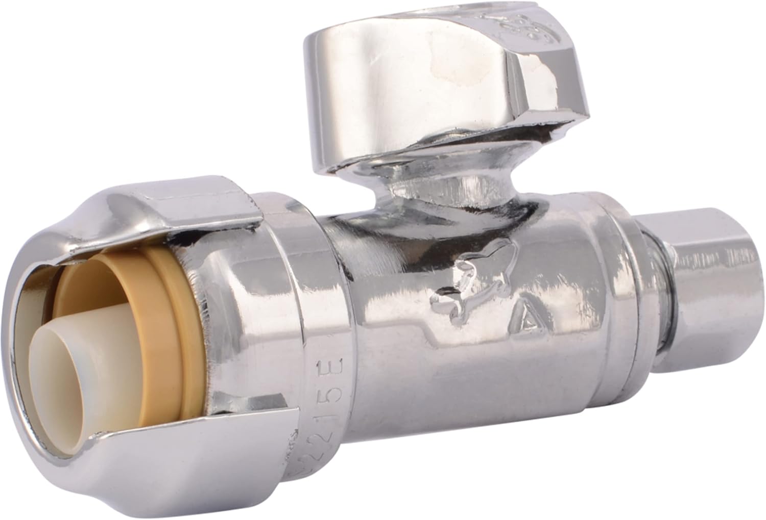 SHARKBITE Sharkbite 23337-0000LF Push-to-Connect Straight Stop Valve (1/2 x 1/4 in)