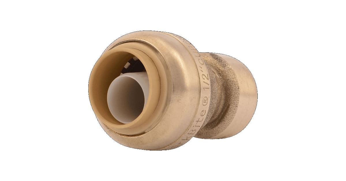 SHARKBITE Sharkbite U050LF Reducing Coupling (1/2 in x 1/4 in, 3/8 in OD)