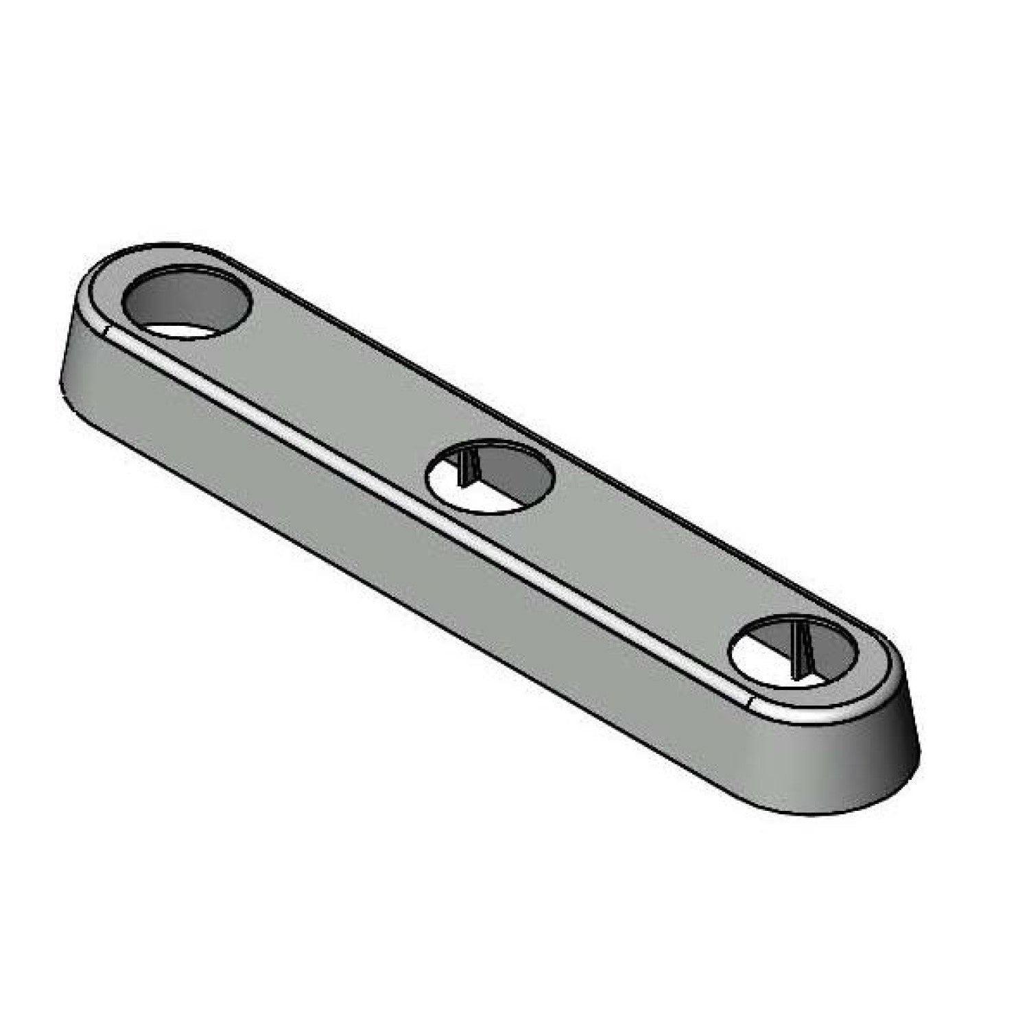 T&S BRASS T&S Brass 019375-40 Escutcheon for B-1120 Workboard Faucets (8 in c/c) 019375-40