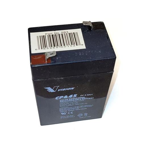 VISION Vision CP645 Sealed Lead Acid Battery 6V 4.5Ah (1 Pack)