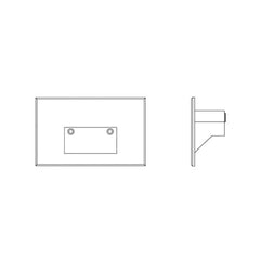 WAC LIGHTING Wac Lighting WL-LED100-C-BZ LEDme LED Horizontal Scoop Step Light 3.9W (5 in)