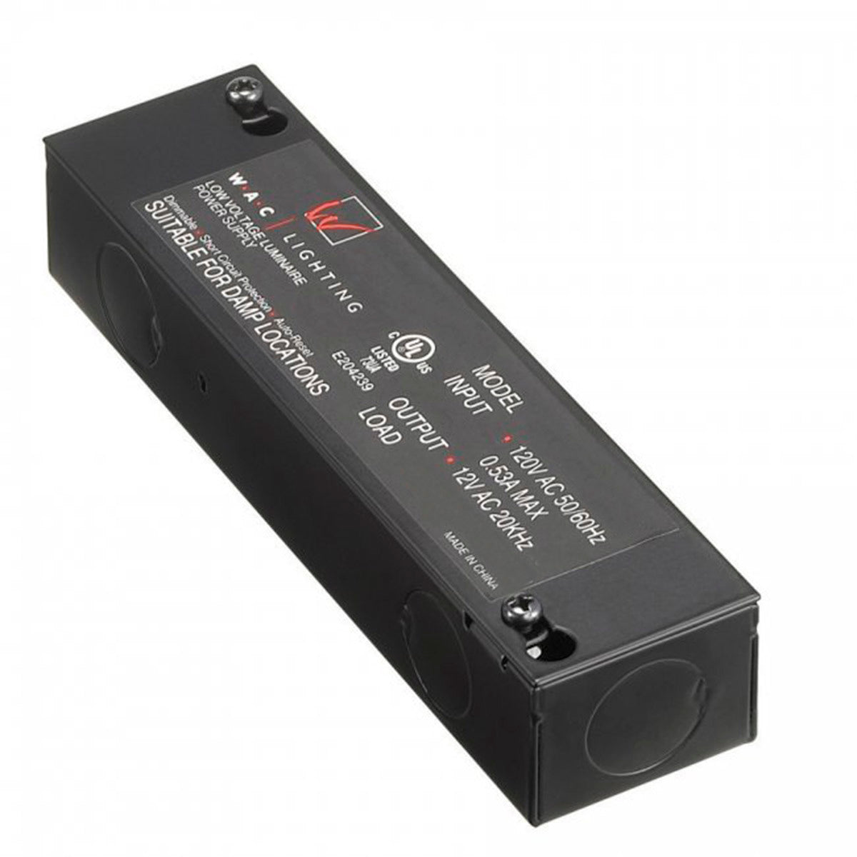 WAC LIGHTING Wac Lighting EN-1260-RB-AR Enclosed Electronic Transformer 60W (6.5 in) EN-1260-RB-AR