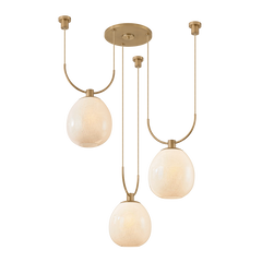 TROY LIGHTING Troy Lighting F7536-PBR Jove 3-Light Chandelier 15W (36.5 inches) F7536-PBR
