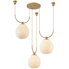 TROY LIGHTING Troy Lighting F7536-PBR Jove 3-Light Chandelier 15W (36.5 inches) F7536-PBR