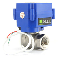 U.S. SOLID U.S. Solid JFMSV00007 Motorized Ball Valve 9-24V AC/DC (1/2 inch) USS-MSV00007