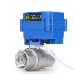 U.S. SOLID U.S. Solid JFMSV00008 Motorized Ball Valve 9-24 V AC/DC (3/4 inches)