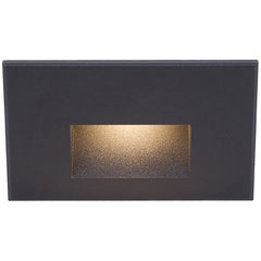 WAC LIGHTING Wac Lighting WL-LED100-C-BK LEDme 5 in LED Horizontal Scoop Step Light 3.9W (5 in)