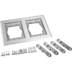 ZORO Zoro G0795229 Wiremold 2-Gang Aluminum Floor Box Hardware 9.0 in 828TCAL