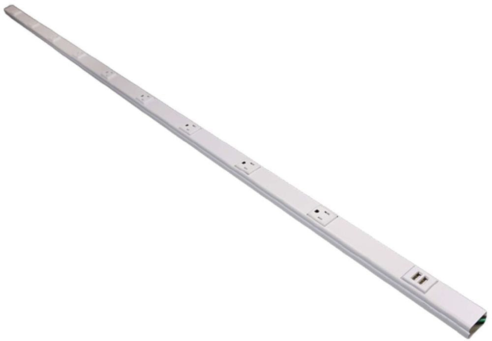 WIREMOLD Wiremold BK20GB506TRUSB Plugmold Multioutlet System 125 V AC (5 ft)