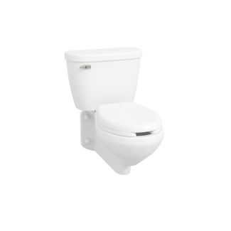 MANSFIELD Mansfield 144 Two-Piece Elongated Toilet 1.28 gpf (Wall Rough-In Rear Outlet) 155