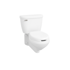 MANSFIELD Mansfield 144 Two-Piece Elongated Toilet 1.28 gpf (Wall Rough-In Rear Outlet) 155
