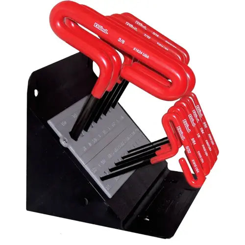 EKLIND TOOL Eklind Tool 50160 Cush Grip Hex T-Key Set 6 inches Arm 10-Pc