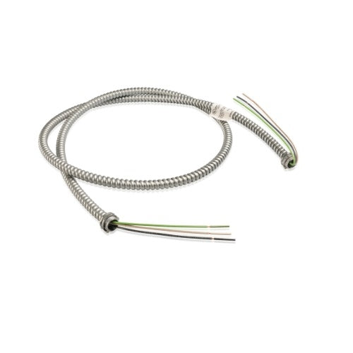 BERGEN INDUSTRIES Bergen Industries BFW1836S fixture whip 6 ft 18/3 solid steel snap-in 1786021