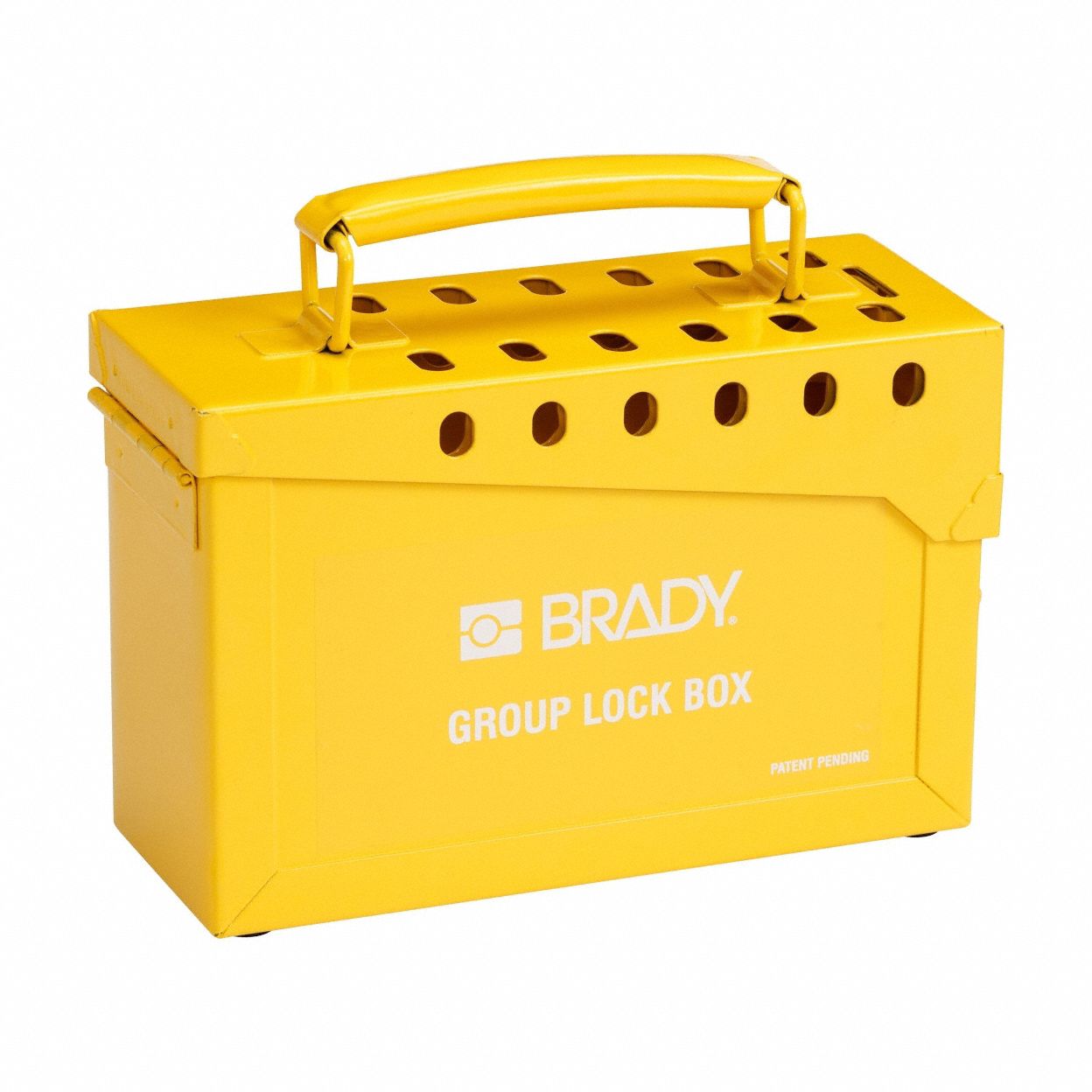 BRADY Brady 65672 Empty Heavy Duty Portable Lockout Box 1 Padlock Hinged Door