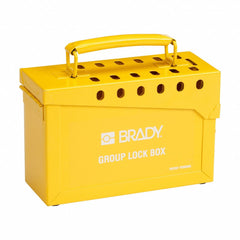 BRADY Brady 65672 Empty Heavy Duty Portable Lockout Box 1 Padlock Hinged Door