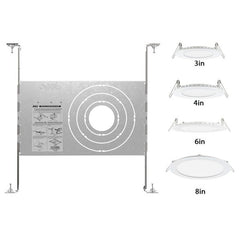 ACUITY BRANDS Acuity Brands WF8643 PAN R6 Universal New Construction Pan for LED Ultra-Thin Downlights (3, 4, 6 and 8 inch) WF8643-PAN-R6