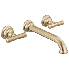 BRIZO Brizo T65865LF-GLLHP Two-Handle Wall Mount Lavatory Faucet 1.2 gpm (3-hole 8 inches installation)