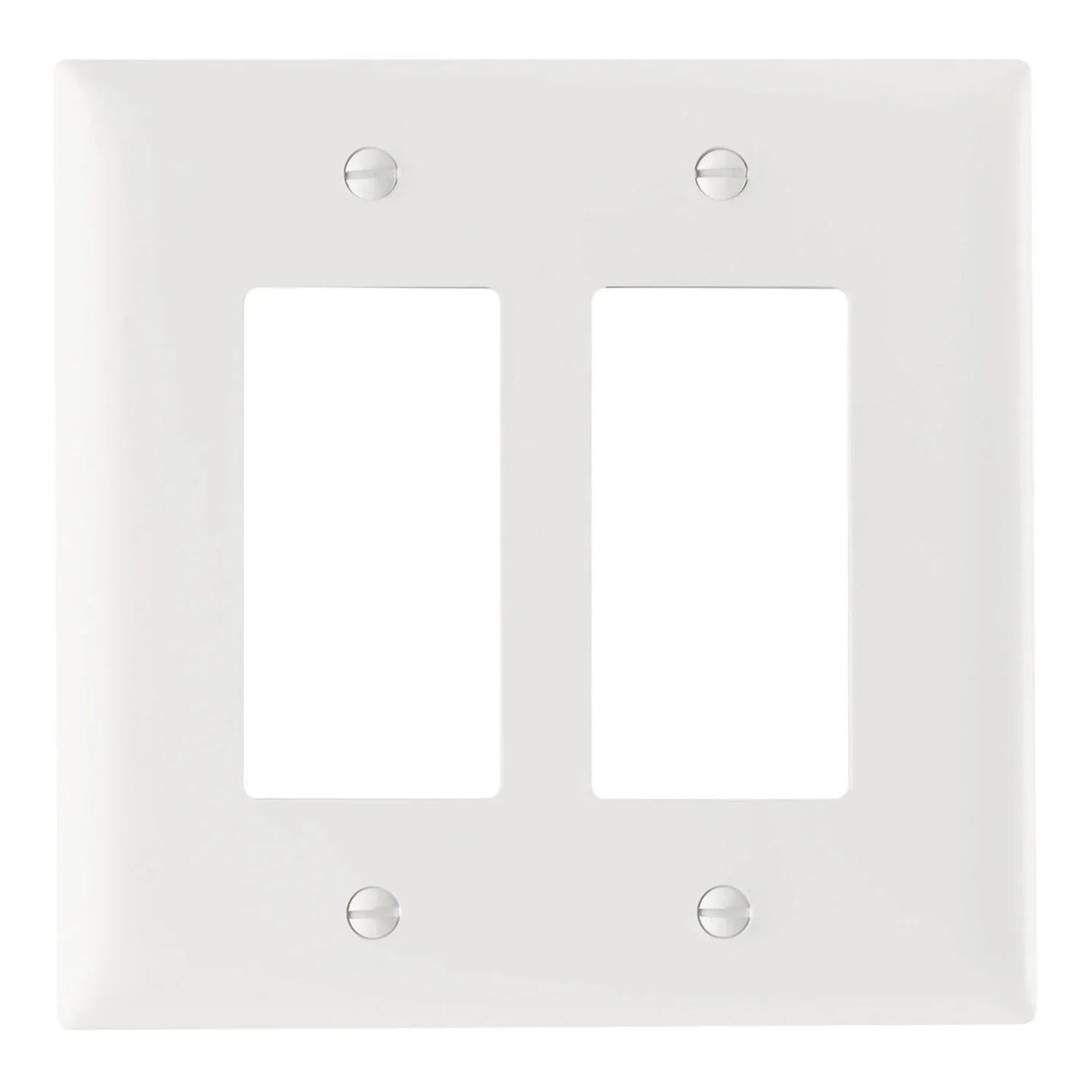 LEGRAND Legrand TPJ262-W Trademaster Junior Jumbo Standard Wallplate 2-Gang
