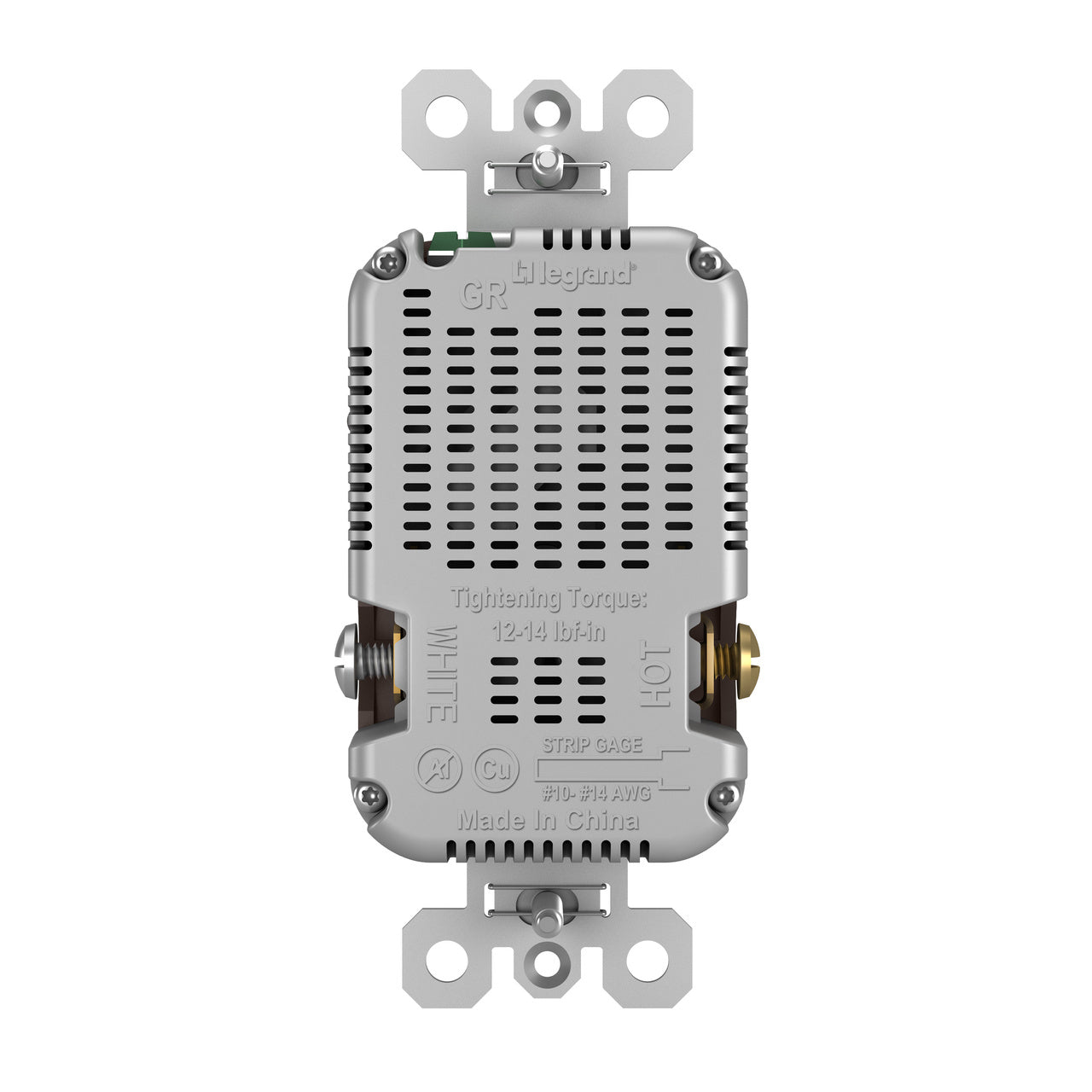 LEGRAND Legrand TR15USBAC 15A 125V Duplex Tamper-Resistant Receptacle with USB-A/USB-C 3.1A (Pack 1) TR15USBAC