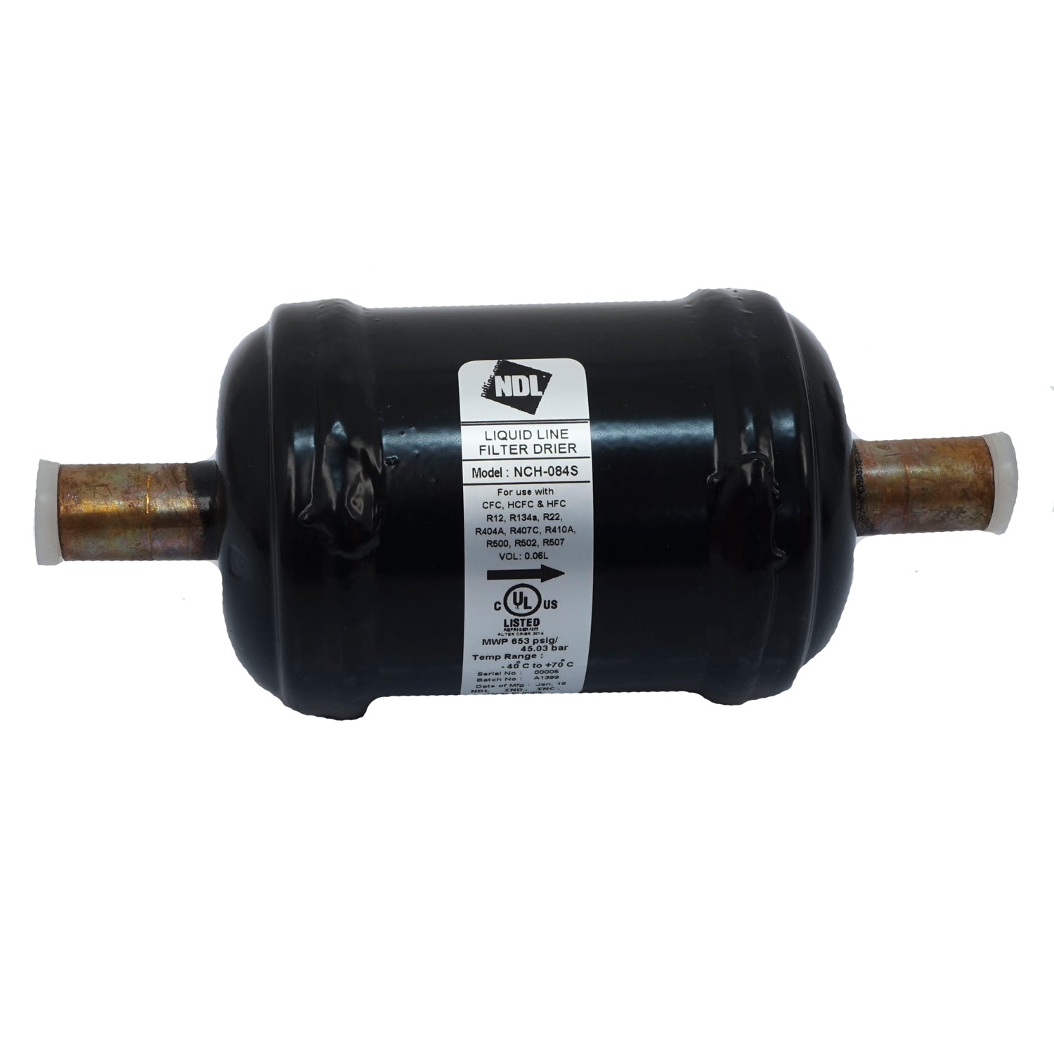 PACKARD Packard NCH-084S Liquid Line Filter Drier (1/2 Sweat)