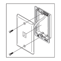 PHOENIX SUPPORT SYSTEMS Phoenix Support Systems LVP Low Voltage Mounting Plate for Existing Construction (Box of 100)