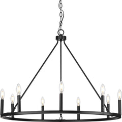PROGRESS LIGHTING Progress Lighting P400314-31M Gilliam 9-Light 35.5 inch 60W per lamp Chandelier