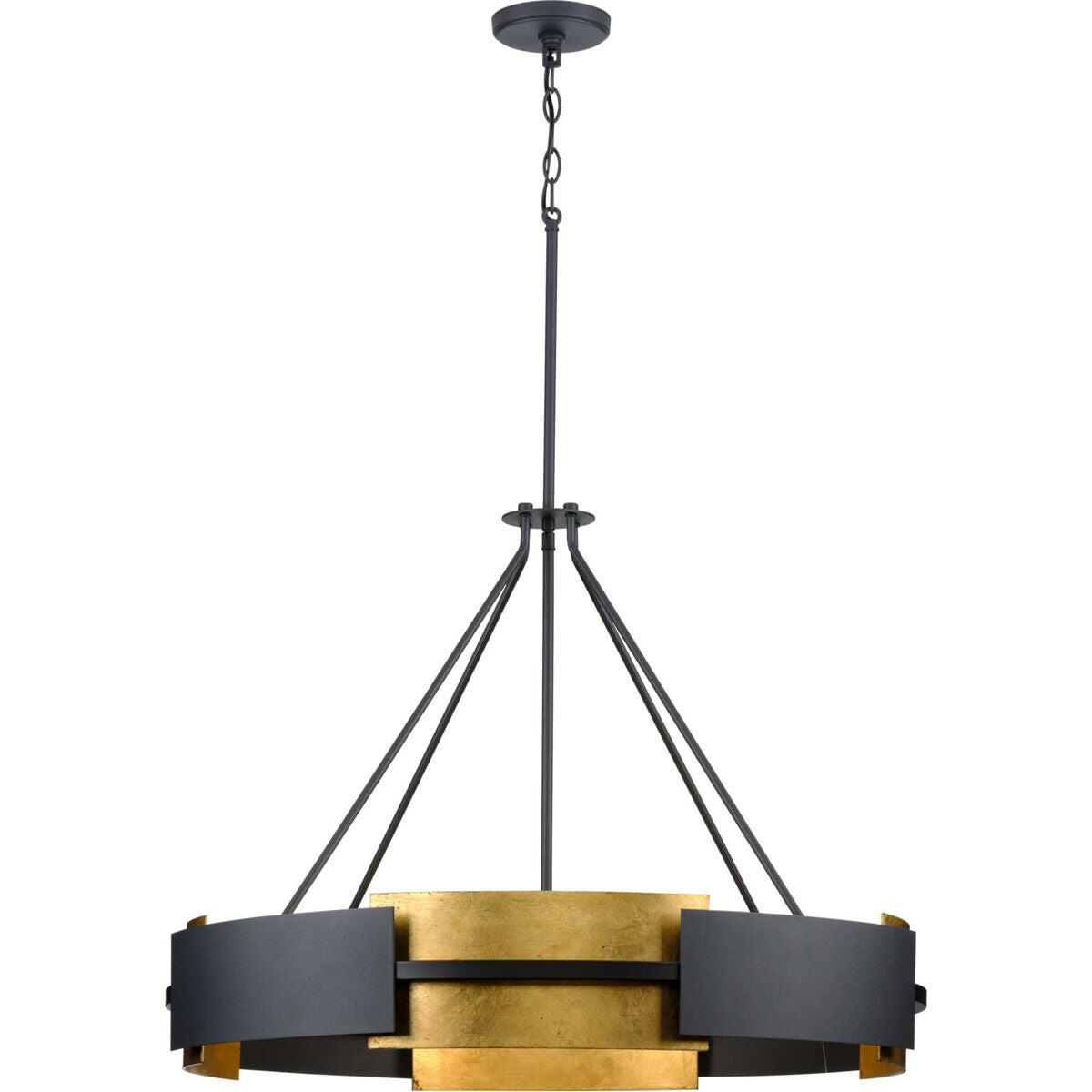 PROGRESS LIGHTING Progress Lighting P500331-031 Lowery Collection Six-Light Hanging Pendant Light 6 x 60W (31.75 in)