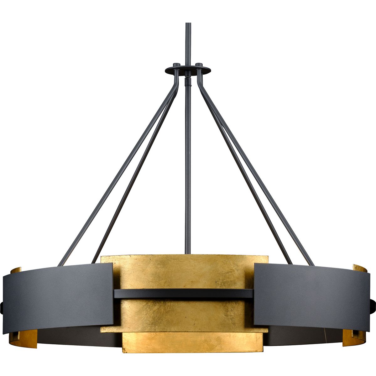 PROGRESS LIGHTING Progress Lighting P500331-031 Lowery Collection Six-Light Hanging Pendant Light 6 x 60W (31.75 in)