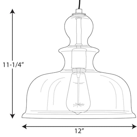 PROGRESS LIGHTING Progress Lighting P5332-143 Staunton Pendant 75W (11-1/4 in.) PP5332143
