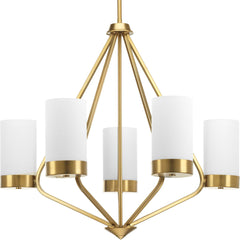 PROGRESS LIGHTING Progress Lighting P400022-109 Elevate 100W 27-3/8 in 5-Light Medium E-26 Chandelier